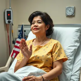 Americana passa 12 dias internada em hospital no Brasil e viraliza ao elogiar: 'SUS, eu te amo'