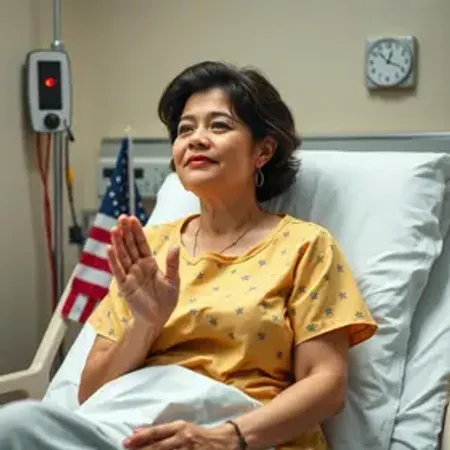 Americana passa 12 dias internada em hospital no Brasil e viraliza ao elogiar: 'SUS, eu te amo'