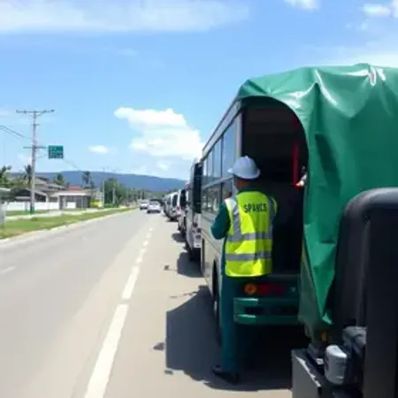 Representante do Ministério da Saúde vistoria veículos de transporte sanitário na Paraíba